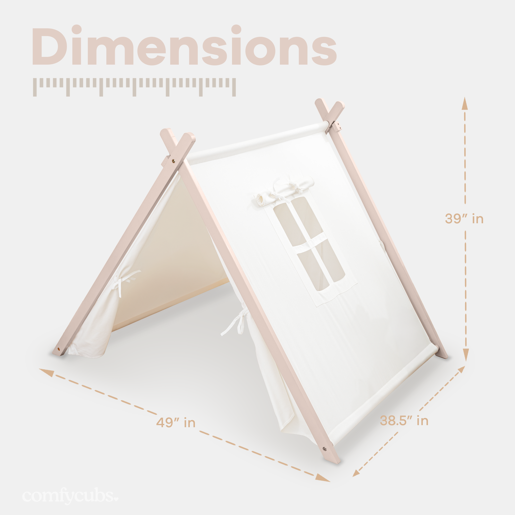 Comfy Cubs – wholesale Tält - Barn – Barnens lektält, inomhus lektält i canvas av Comfy Cubs23