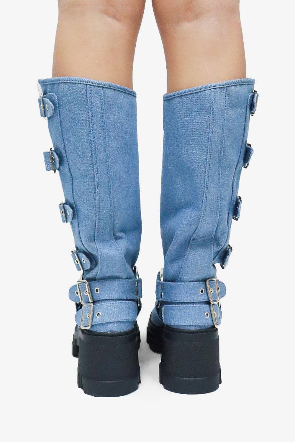 Lemonade Shoes - Wholesale Boots - Women's - BUCKLE UP NOW - Biker Boot w/ Side Buckles and a Chunky Sole23