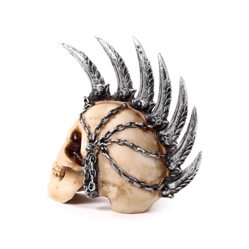 Puckator EU - Wholesale Ornament - Punk Skull with Chains & Blades Mohican3