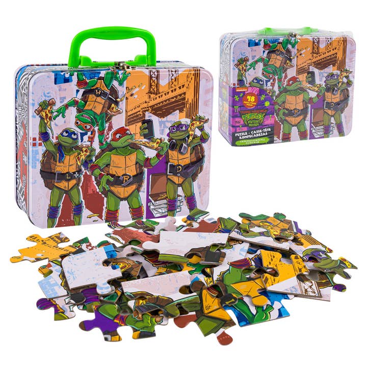 48 STK PUSLESPIL MADKASSE TEENAGE MUTANT NINJA TURTLES for engroshandel hos Deluxe Import Trading