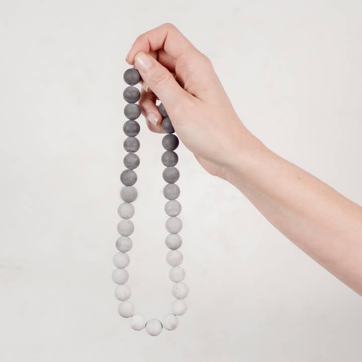 Concrete Pearl Necklace for wholesale by Krista Knickerbocker Designs