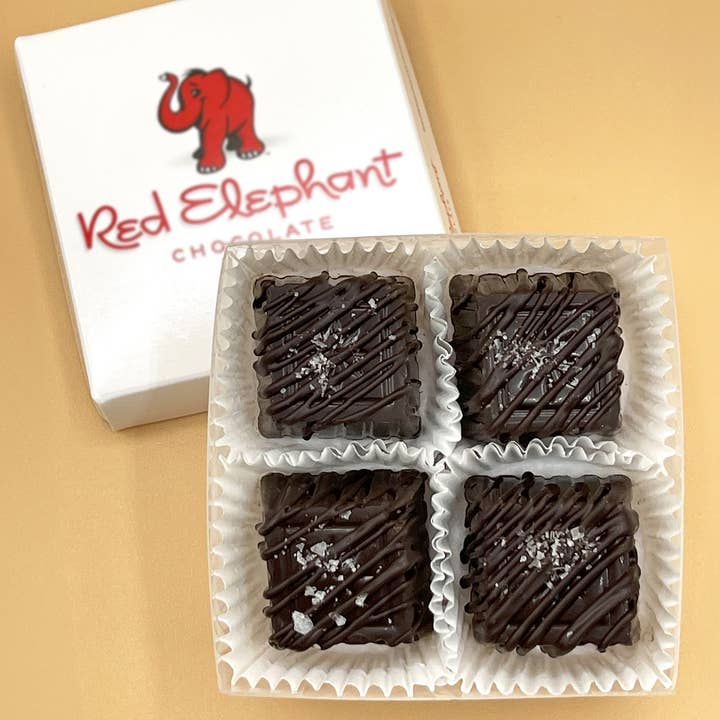 Concordia Red Elephant Chocolate - Wholesale Chocolate Box - The Sea Salt Caramel Collection: Our Best Selling Chocolates