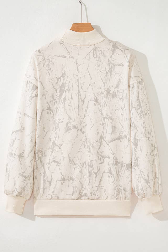 fashionworks - Wholesale Sweatshirt - Women's - Fashion-W Camo Mock Neck Baggy Sweatshirt3