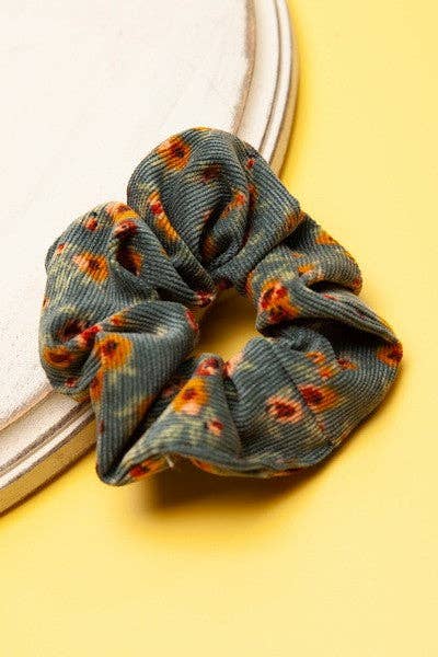 JOSSLYN by wall to wall - Wholesale Scrunchie - Women's - SOFTEST PATTERN FLOWER DESIGN SCRUNCHES | 40S7021