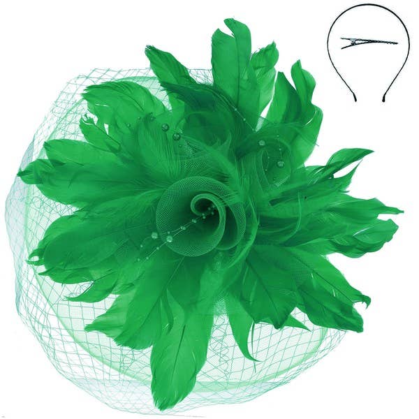 anbfashion - Wholesale Fascinator Hat - Women's - DERBY STATEMENT FASCINATOR HEADBAND FASCINATOR HTH26673