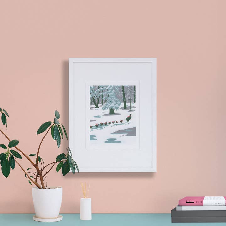 Ohello Boston - Wholesale Art Print - Ducklings in the Snow2