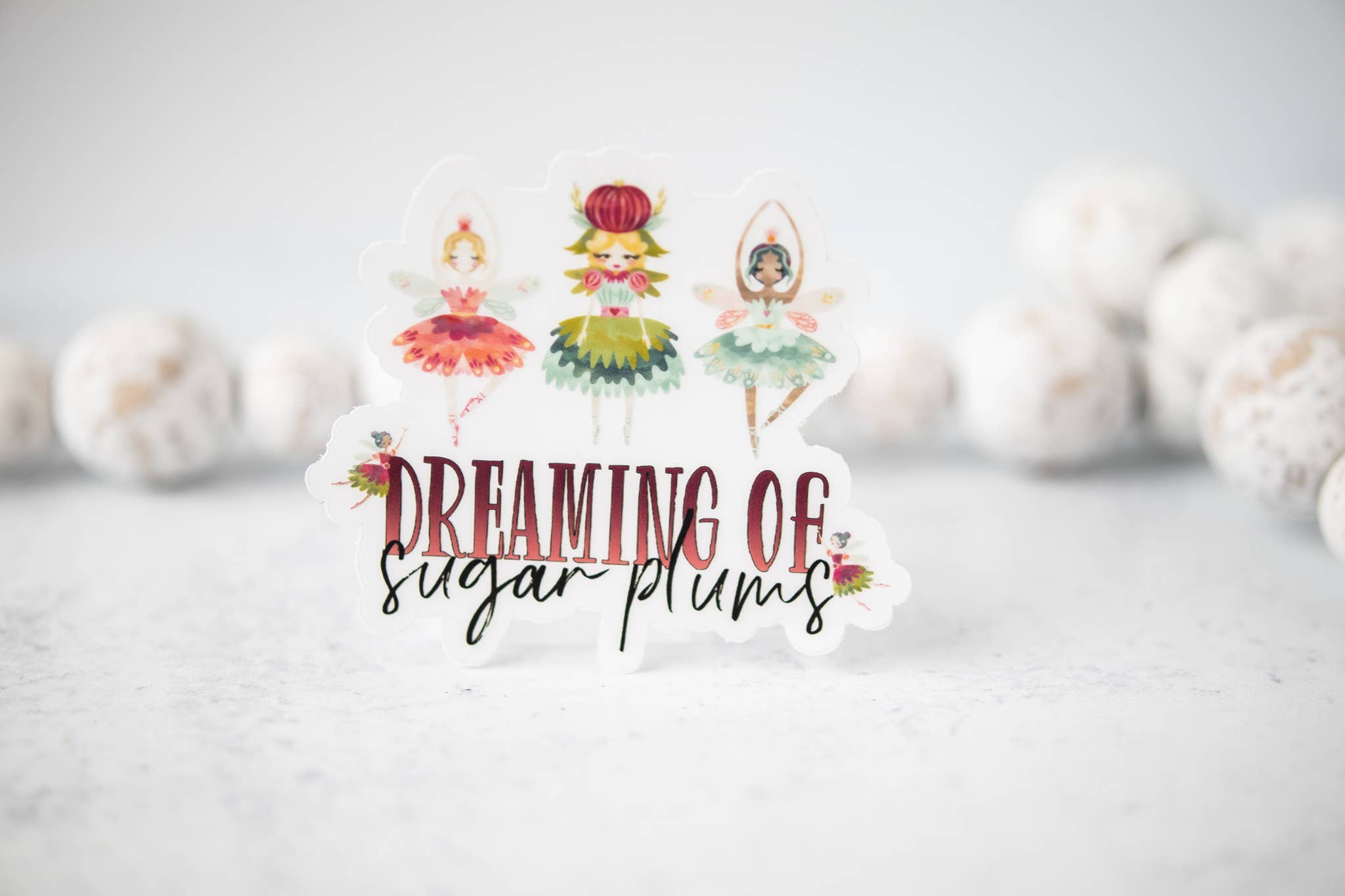 Savannah and James Co - Vendita all'ingrosso Adesivo - Dreaming Of Sugar Plum, adesivo in vinile, 7,6 x 7,6 cm1