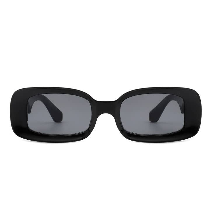 Cramilo Eyewear - Wholesale Sunglasses - Women's - Rectangle Retro Thick Frame Colorful Y2K Sunglasses1