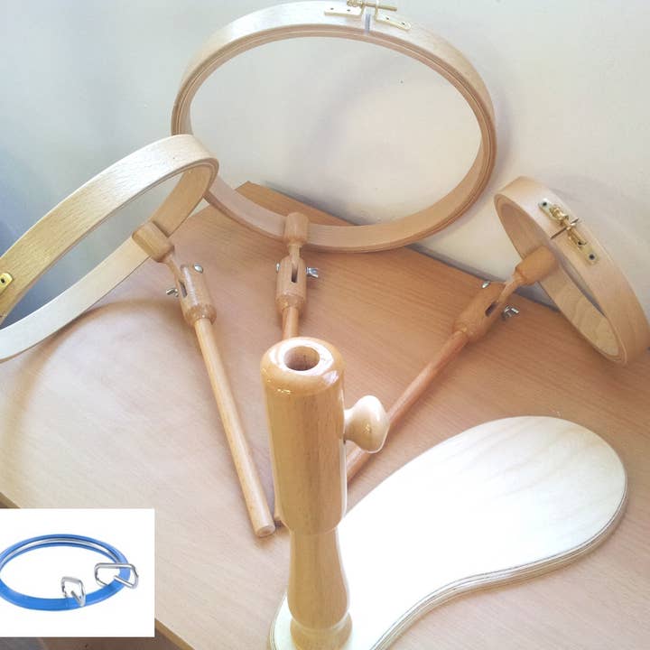 Set Embroidery frames + metal hoop free for wholesale by SGN Group LTD