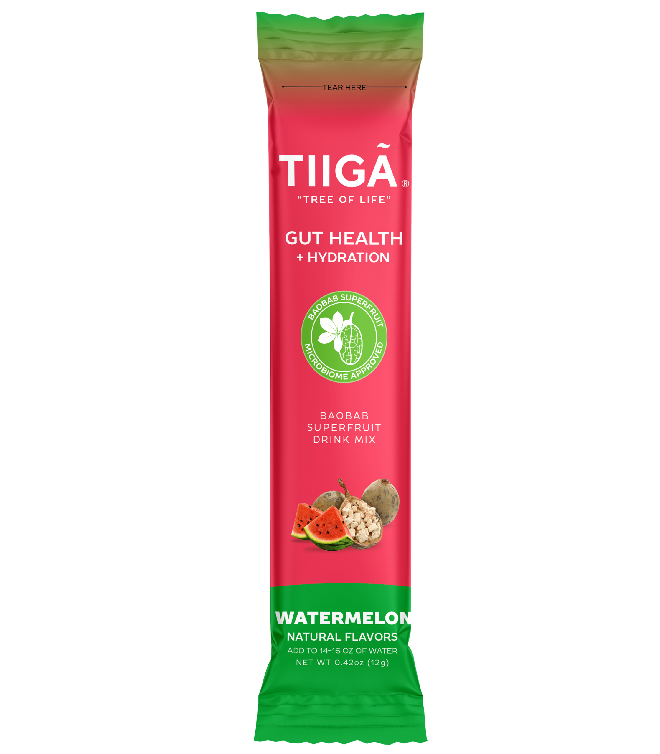 Tiiga - Wholesale Powdered Health Drink - Gut Health + Hydration Single Serve Stick1