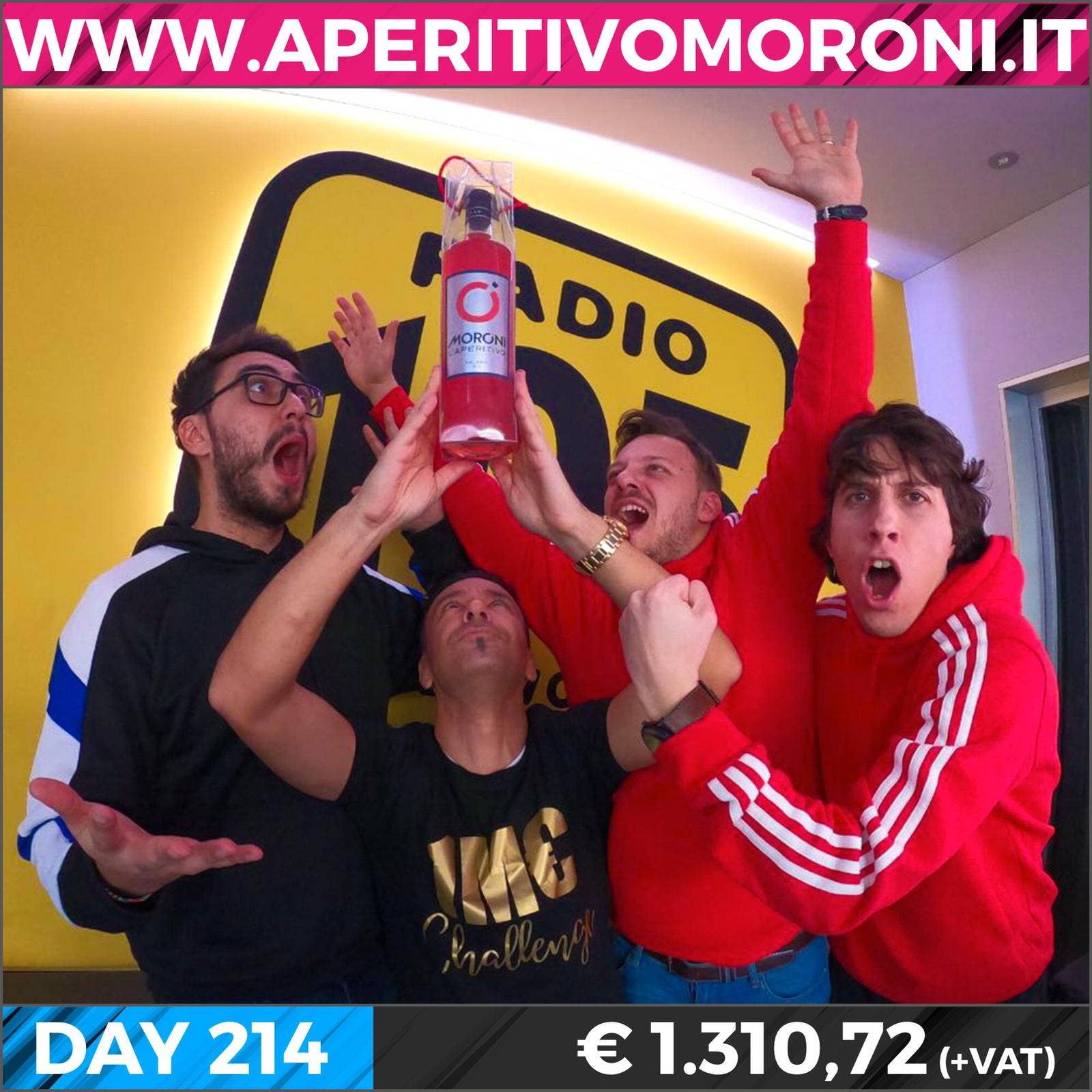 MORONI - Wholesale Non-Alcoholic Aperitif/Mocktail - MORONI BITTER FRIZZANTE 8° in a 20 cl bottle4