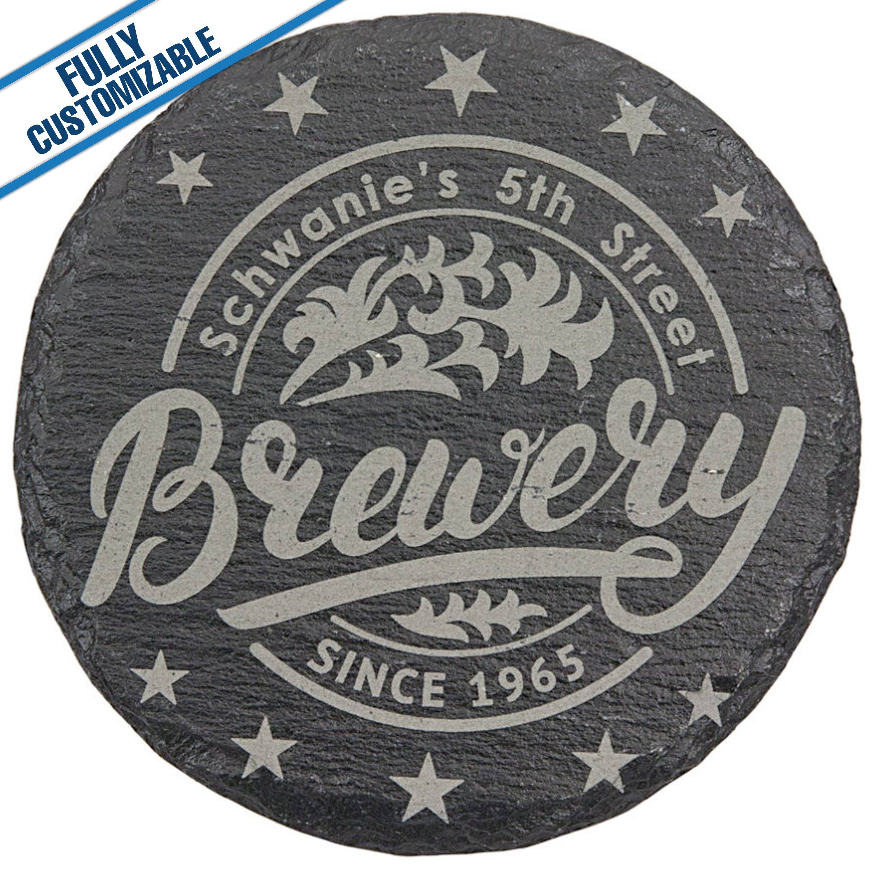 GiftWorksPlus - Wholesale Coasters - Engraved Slate Coasters - Fully Customizable1