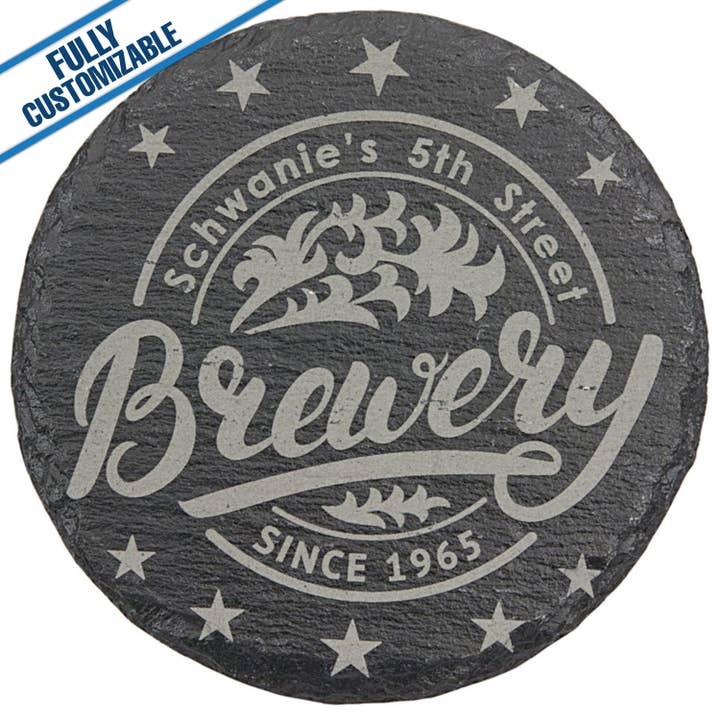 GiftWorksPlus - Wholesale Coasters - Engraved Slate Coasters - Fully Customizable1
