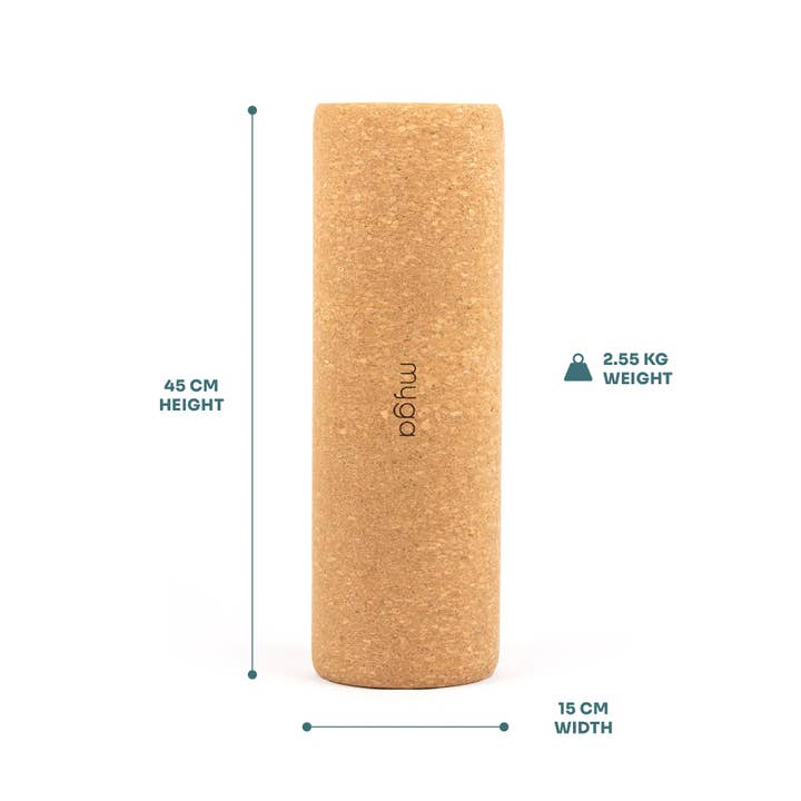 Myga - Wholesale Body Massager - Natural Cork Fascia Massage Roller Available in 10 x 30cm and 15 x 45cm18
