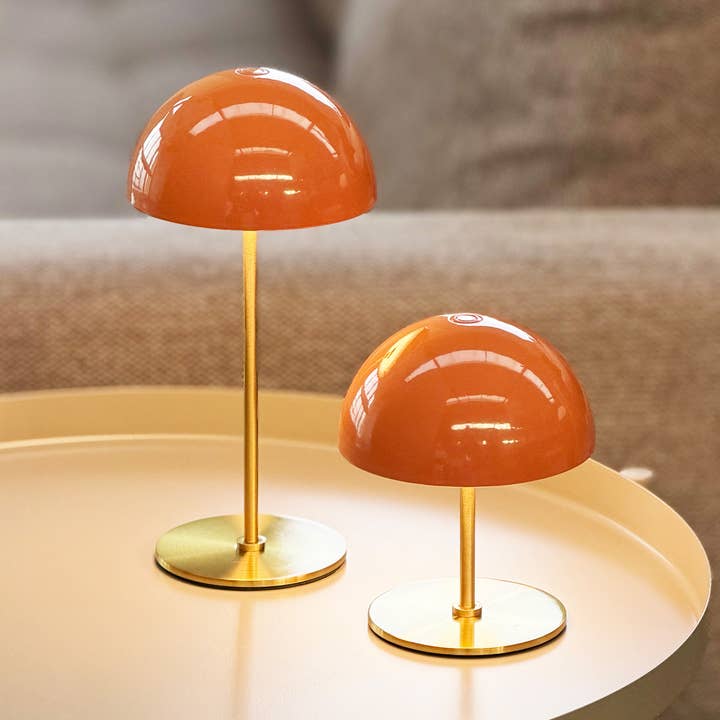 ALONG 2 Mini Tischlampen Orange/Messing für den Großhandel von Dyberg Larsen