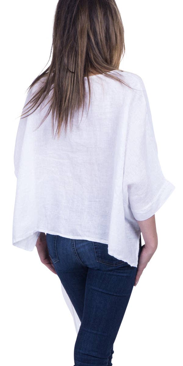 Gigi Moda - Wholesale Blouse - Women's - Linen Kaftan Blouse21