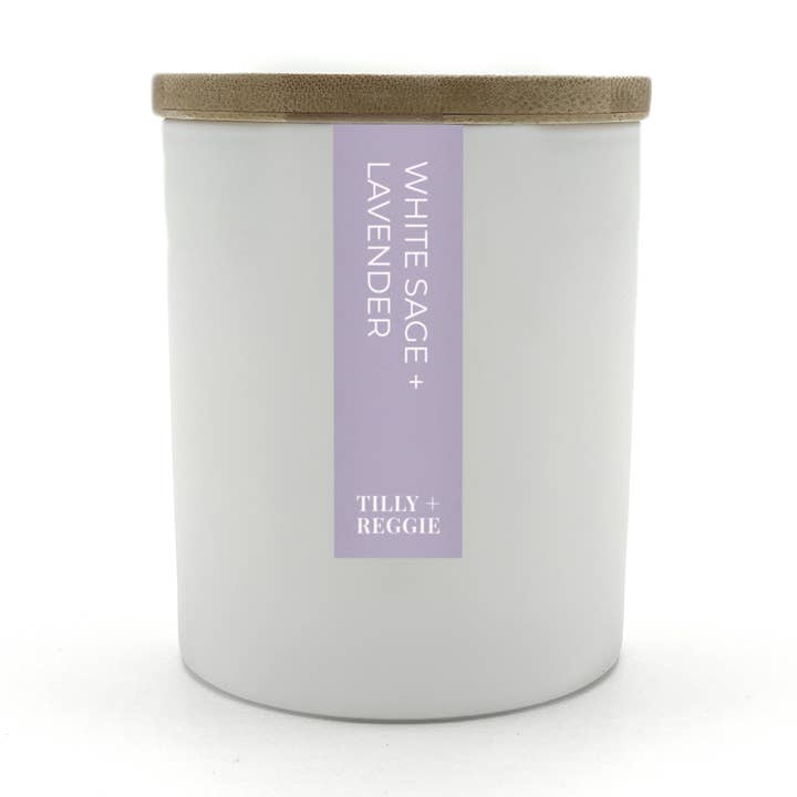 Soy Wax Candles | Classic Collection | White Sage + Lavender for wholesale by Tilly + Reggie