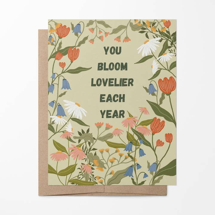 Bloom Lovelier Each Year for wholesale by ritual & fern