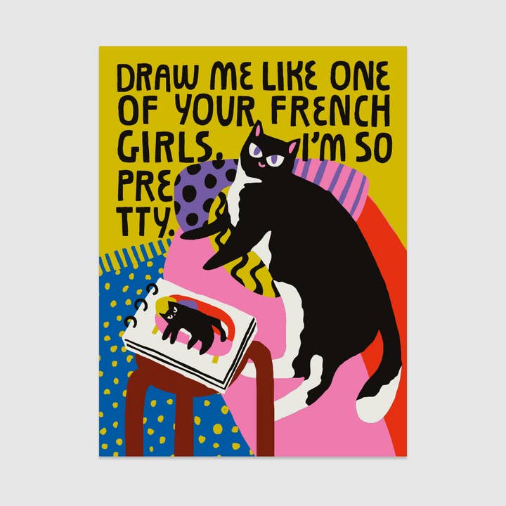 Redy. - Wholesale Poster - French Girl Poster - Cat Collection (30x40cm & 50x70cm)0