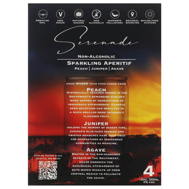 NoWhere Foods - Wholesale Non-alcoholic aperitif/mocktail - Non Alcoholic Sparkling Aperitif - Serenade4