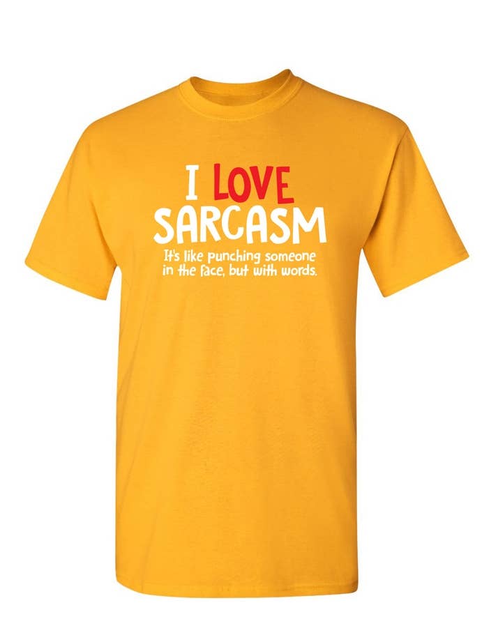 Feelin Good Tees - Wholesale Screen Printed T-Shirt - Unisex - I Love Sarcasm. It's Like Punching13