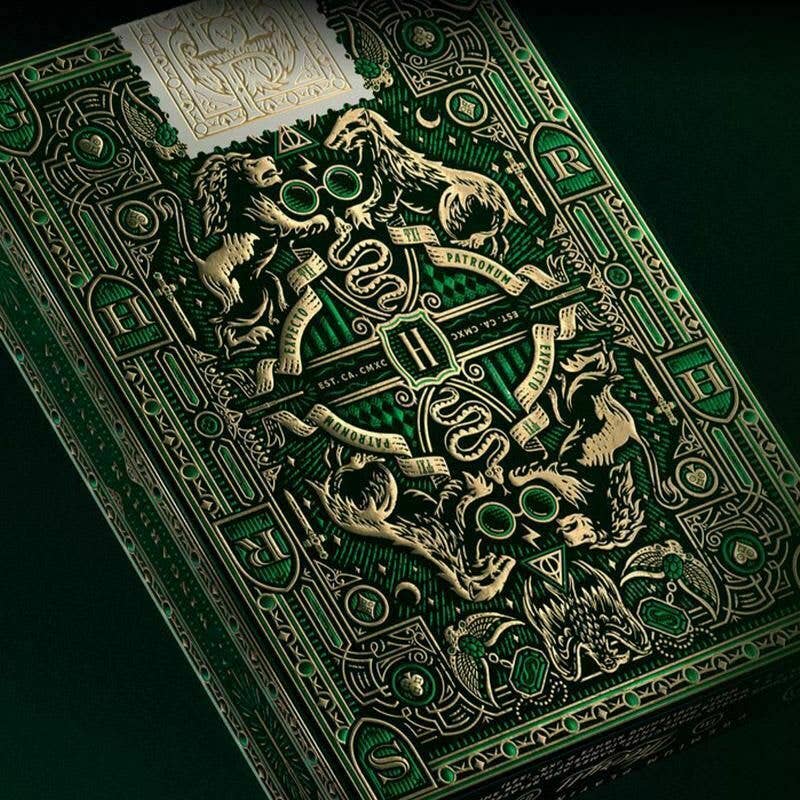 Cardshouse – Engroshandel Spillekort – Harry Potter Slytherin grønne Theory11 spillekort3