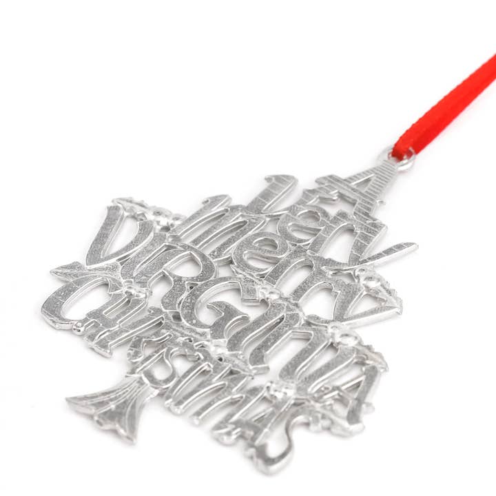 House of Morgan Pewter - Wholesale Ornament - Virginia VA Christmas Ornament - Individual or Gift Sets