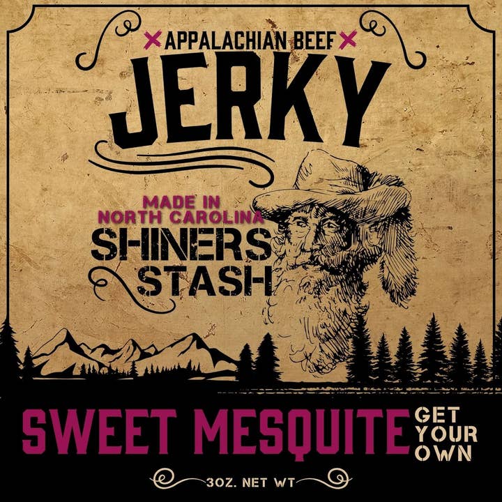 Sweet Mesquite Beef Jerky for wholesale by Shiners Stash, Inc