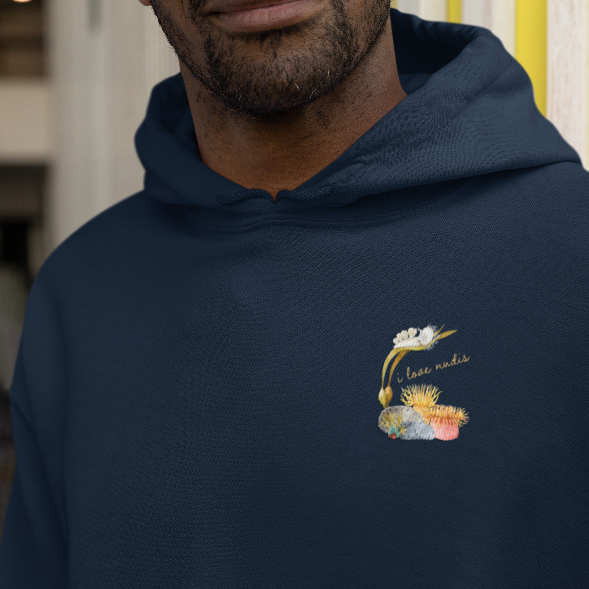 I LOVE NUDIS - Wholesale Hoodie - Unisex - I LOVE NUDIS™ Watercolor Ocean Creatures Hooded Sweatshirt4