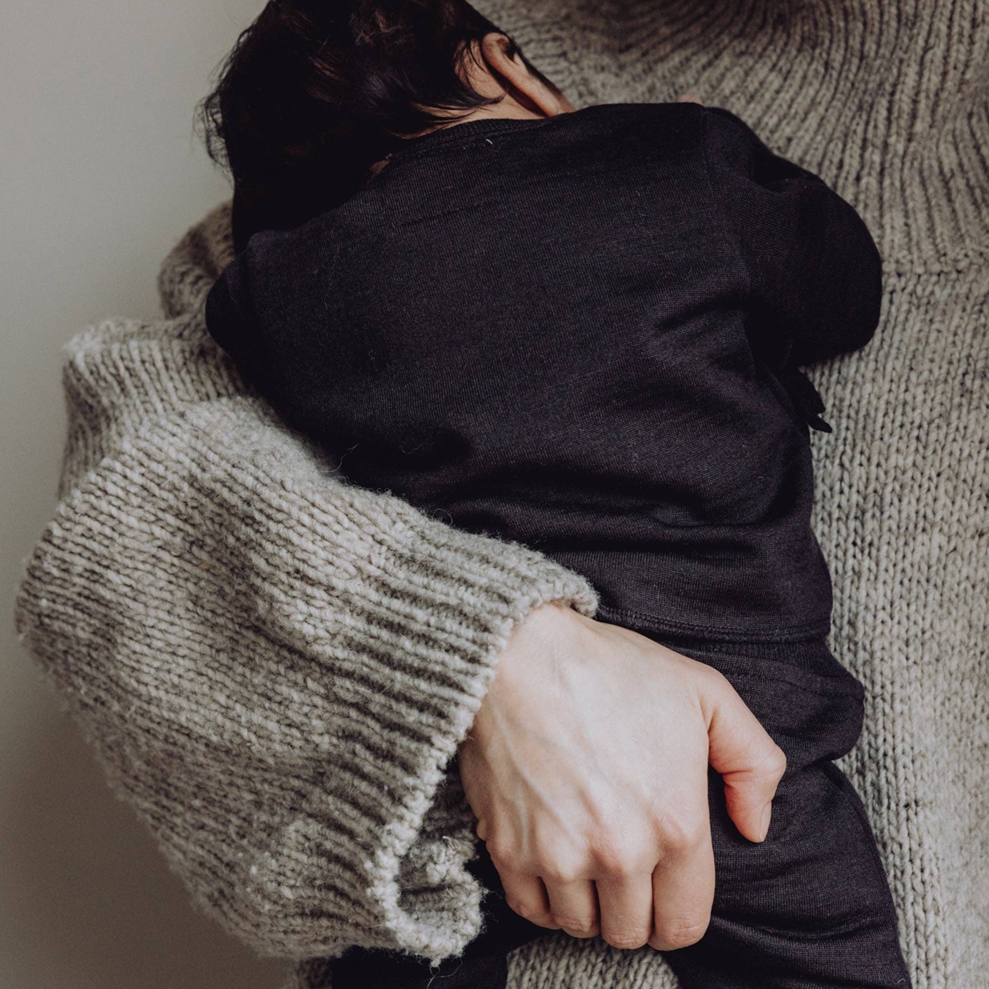 Finch & Fable – wholesale Kofta - Baby – Wool Fleece-kofta för baby – Storm3