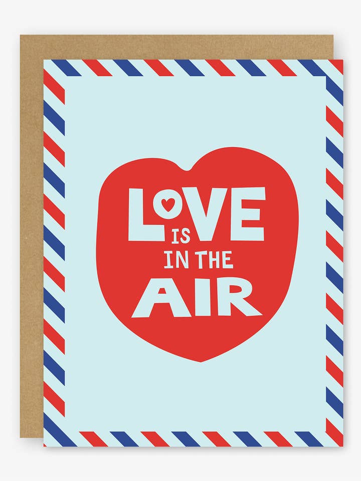 Love is in the Air Valentine’s Day Card for wholesale by Stacey O'Nary