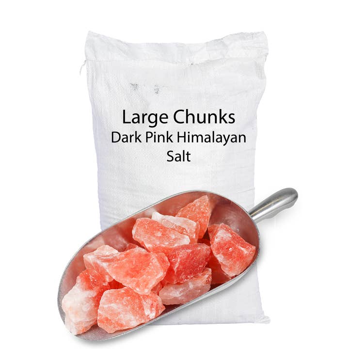 Himalayan Secrets - Wholesale Salt - 44 Lbs Edible Himalayan Dark Pink Salt 60-90g CHUNKS