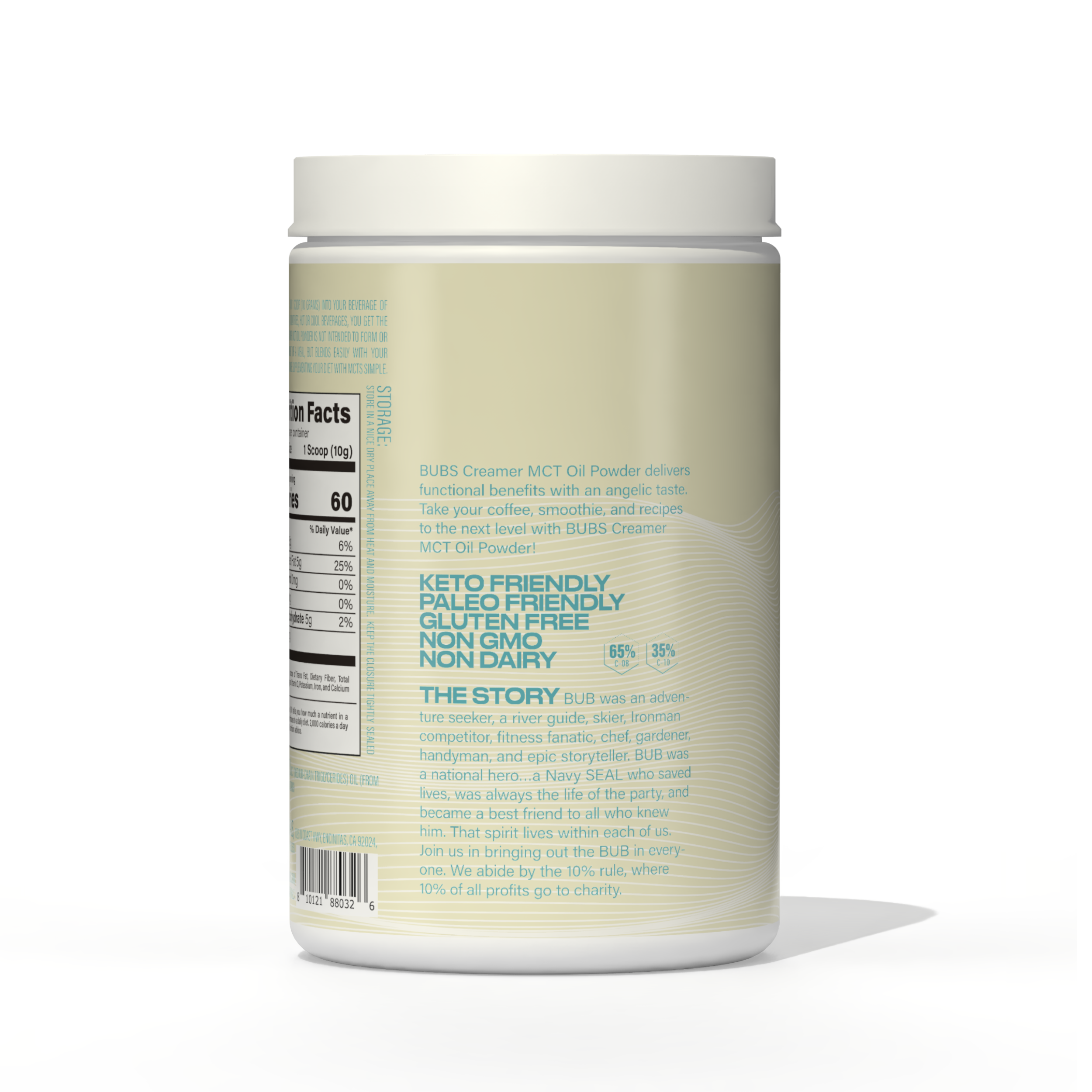 BUBS Naturals - Wholesale Powdered Health Drink - Halo Creamer MCT Oil Powder2