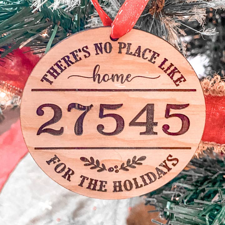 Hollow Grove Designs - Wholesale Ornament - No Place Like Home Zip Code Ornament0