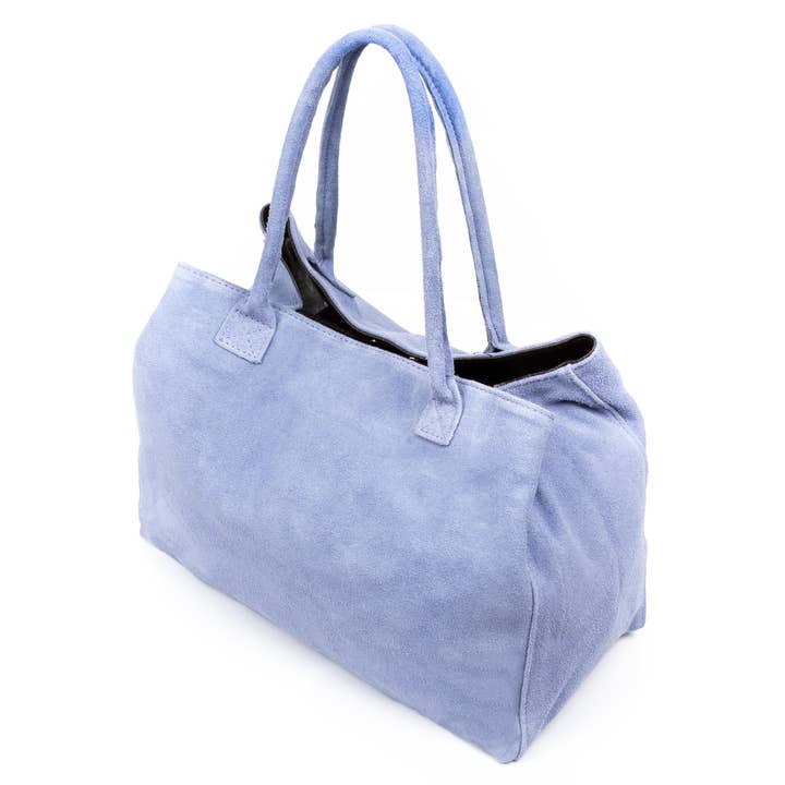 FIRENZE ARTEGIANI – Sacola - Mulher por atacado – Bolsa Shopper Feminina Annagrazia em Couro Camurça Legítimo14