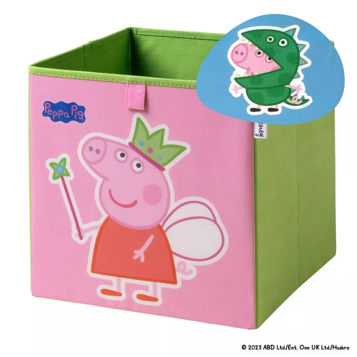 Zenker - Wholesale Storage Bin - Kids & Baby - Peppa Fairy 2-Sided Storage Box Compatible with Kallax Lifeney Peppa Pig