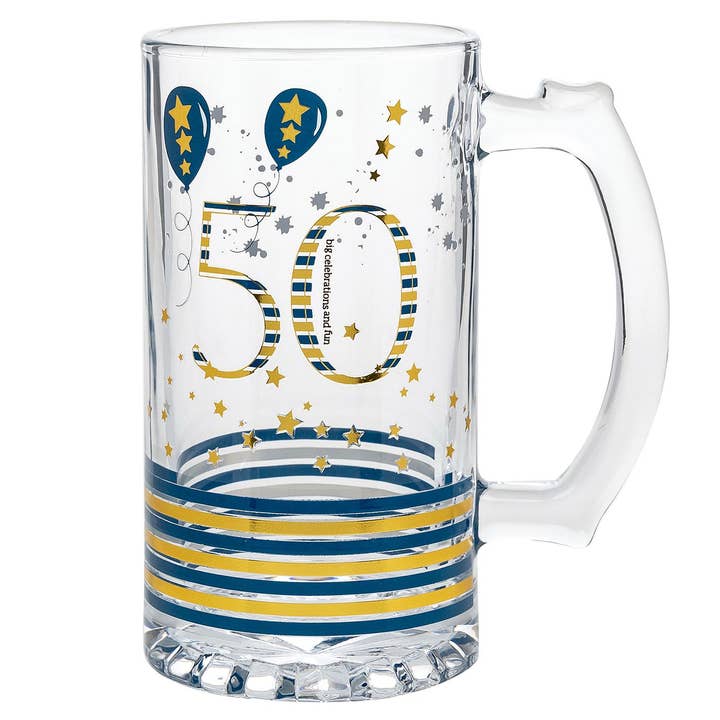 Joe Davies - Wholesale Beer glass/mug - Rush Domino Men's Tankard 50th
