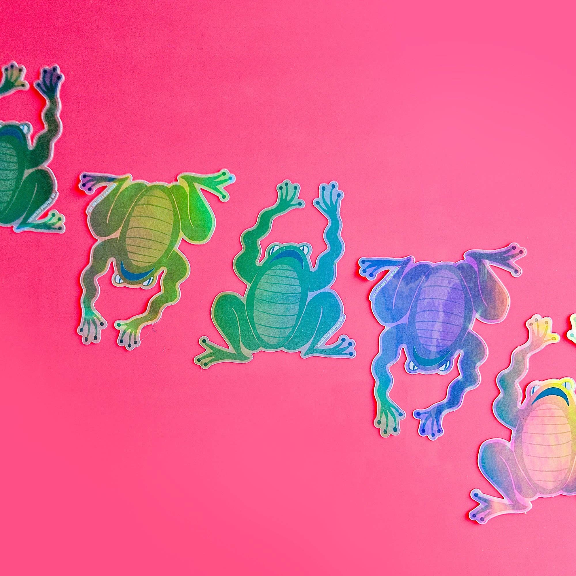 Bromstad Printing Co. – Adesivo por atacado – Rã do Pânico - Autocolante Holográfico2