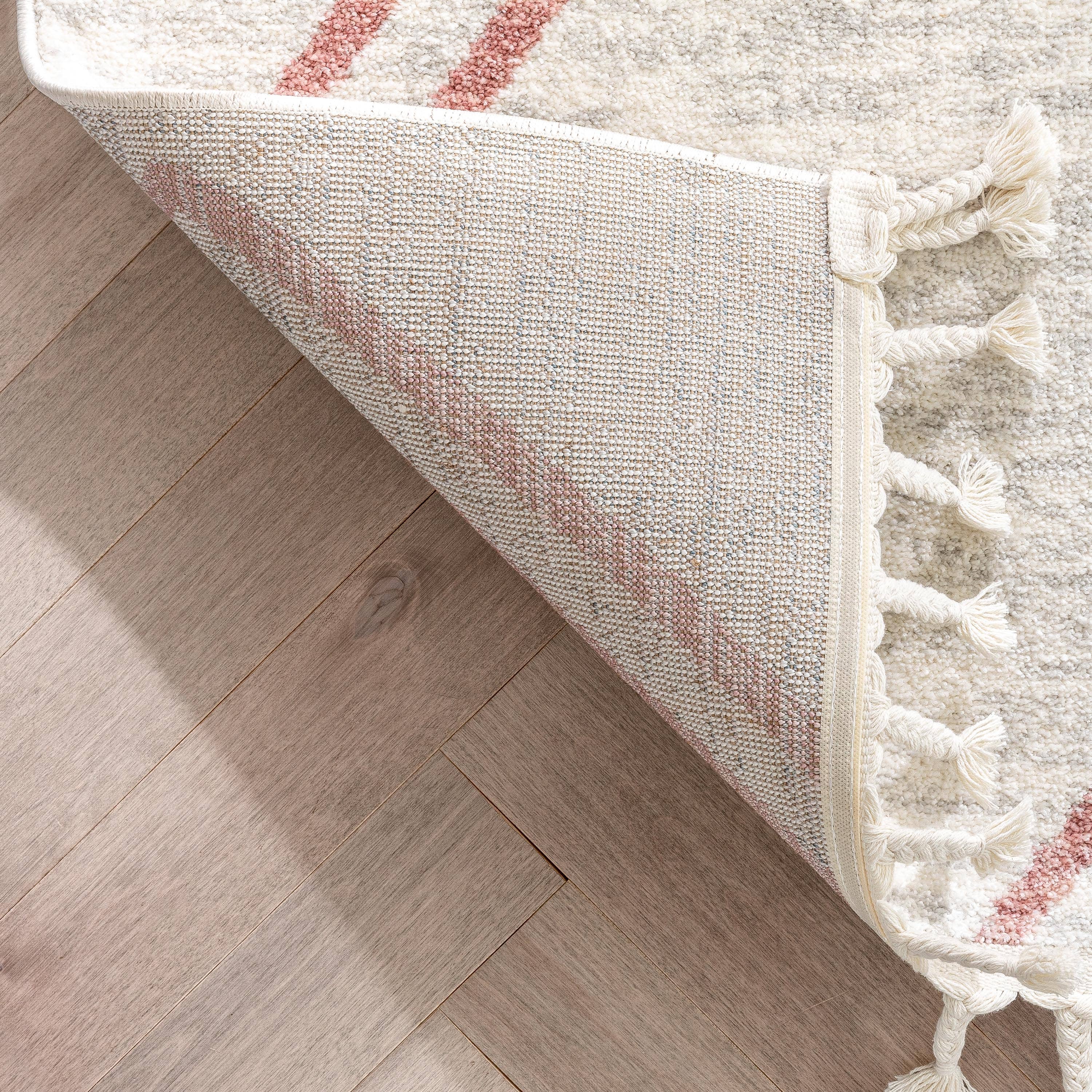 Well Woven - Wholesale Area Rug - Kids & Baby - Reeve Modern Chevron Zig-Zag Pink Ivory Kids Rug5