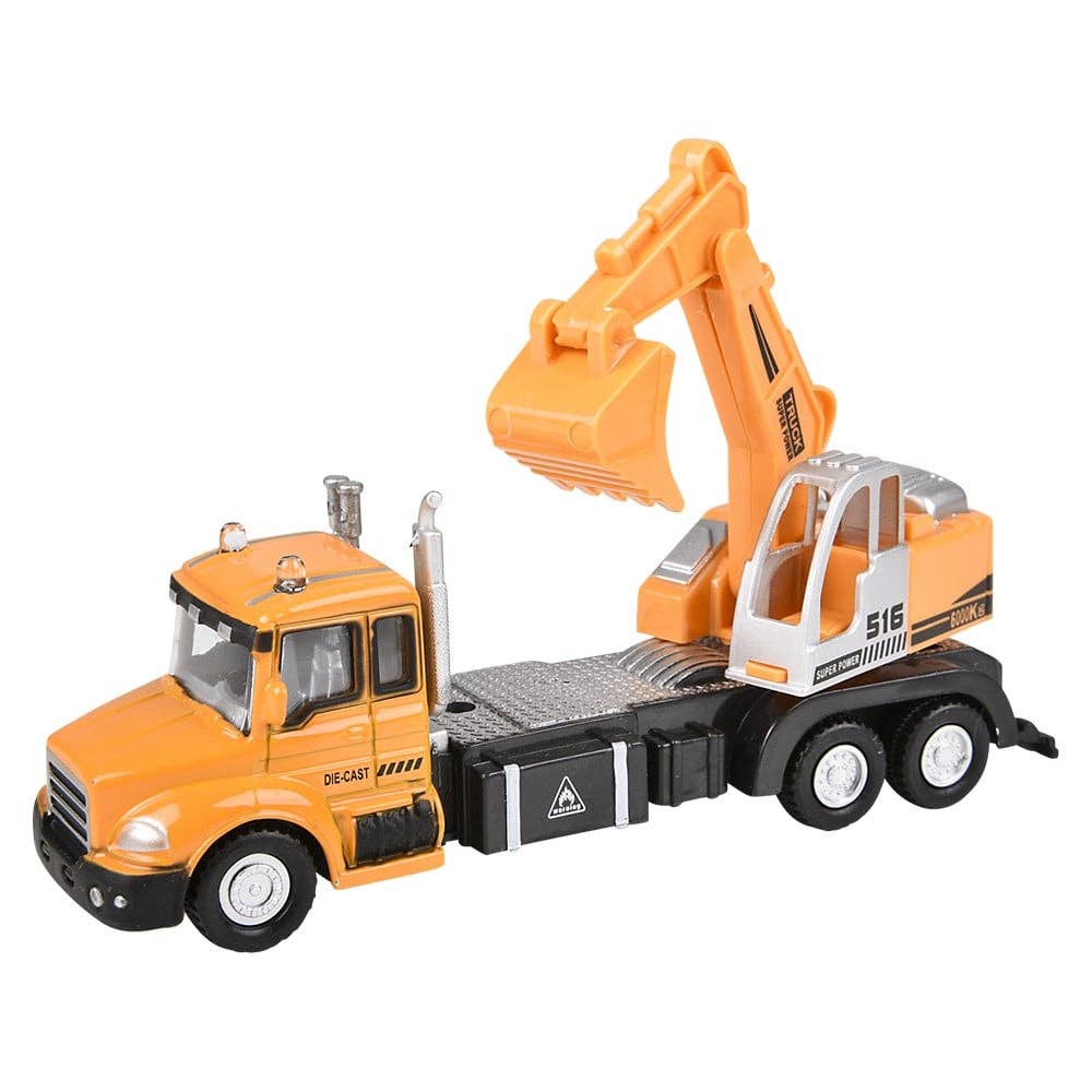 La Luna Bella - Toys – Carro/camião de brinquedo - Crianças por atacado – Conjunto de caminhões puxar e soltar de metal fundido 15 cm La Luna Bella - Toys5