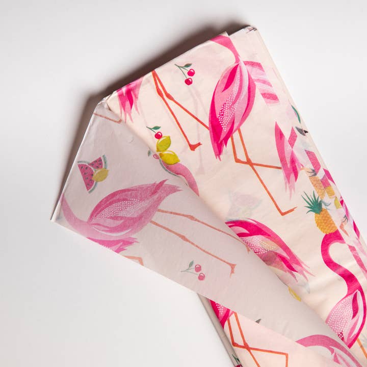 Penny Kennedy Ltd - Wholesale Tissue paper - Sara Miller Pink Birds/Flamingos Tissue Paper1