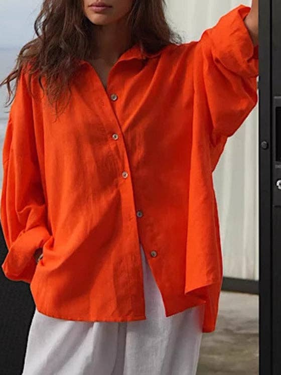 alberalkirk - Wholesale Button Down Shirt - Women's - Pure Cotton Pullover Shirt Relaxed Ultra Light N5Z4534