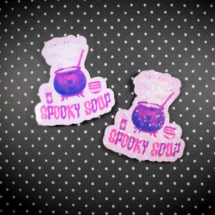 Spooky Soup Vinyl Sticker | Waterproof Sticker for wholesale by Eerie Cat