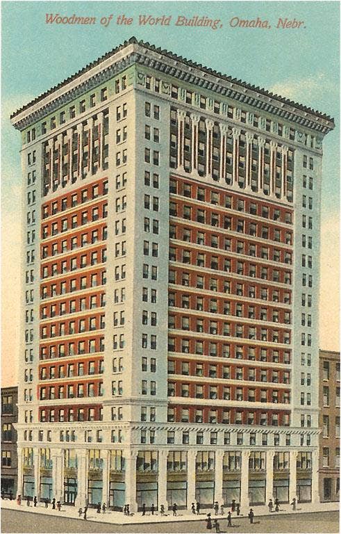 Found Image Press - Wholesale Sticker - Sticker NE-19 Woodmen of the World Building, Omaha0
