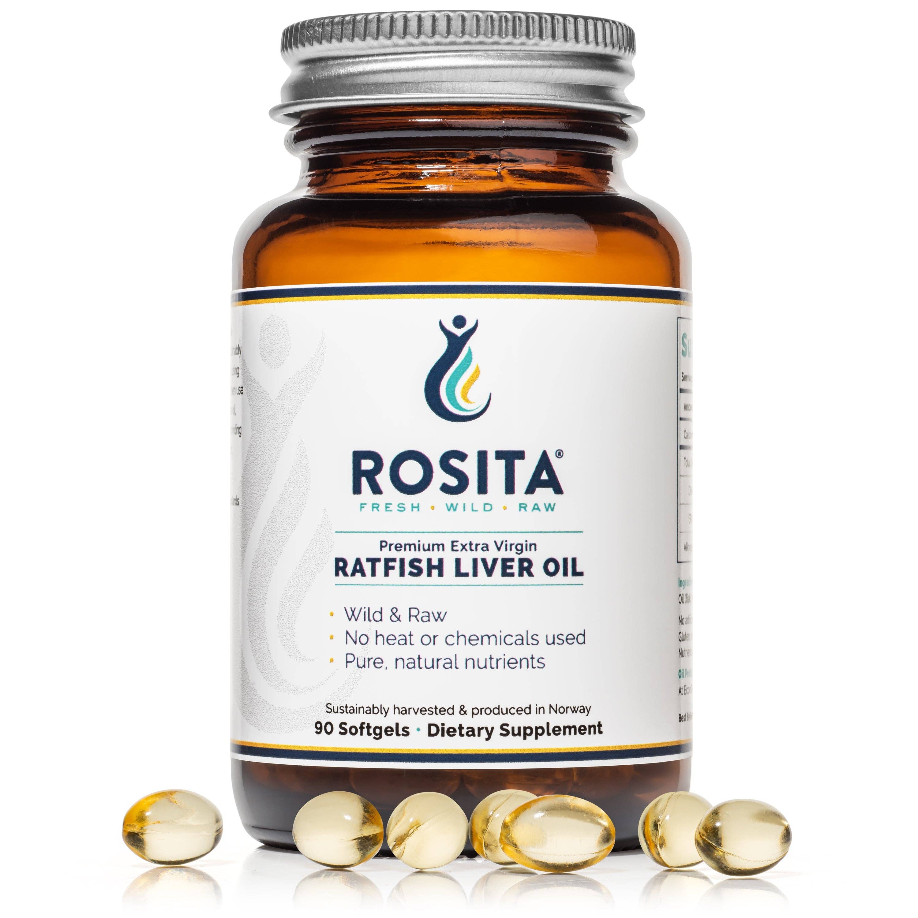Rosita - Wholesale Oral Supplement/Vitamin - Rosita Extra Virgin Ratfish Liver Oil Softgels3