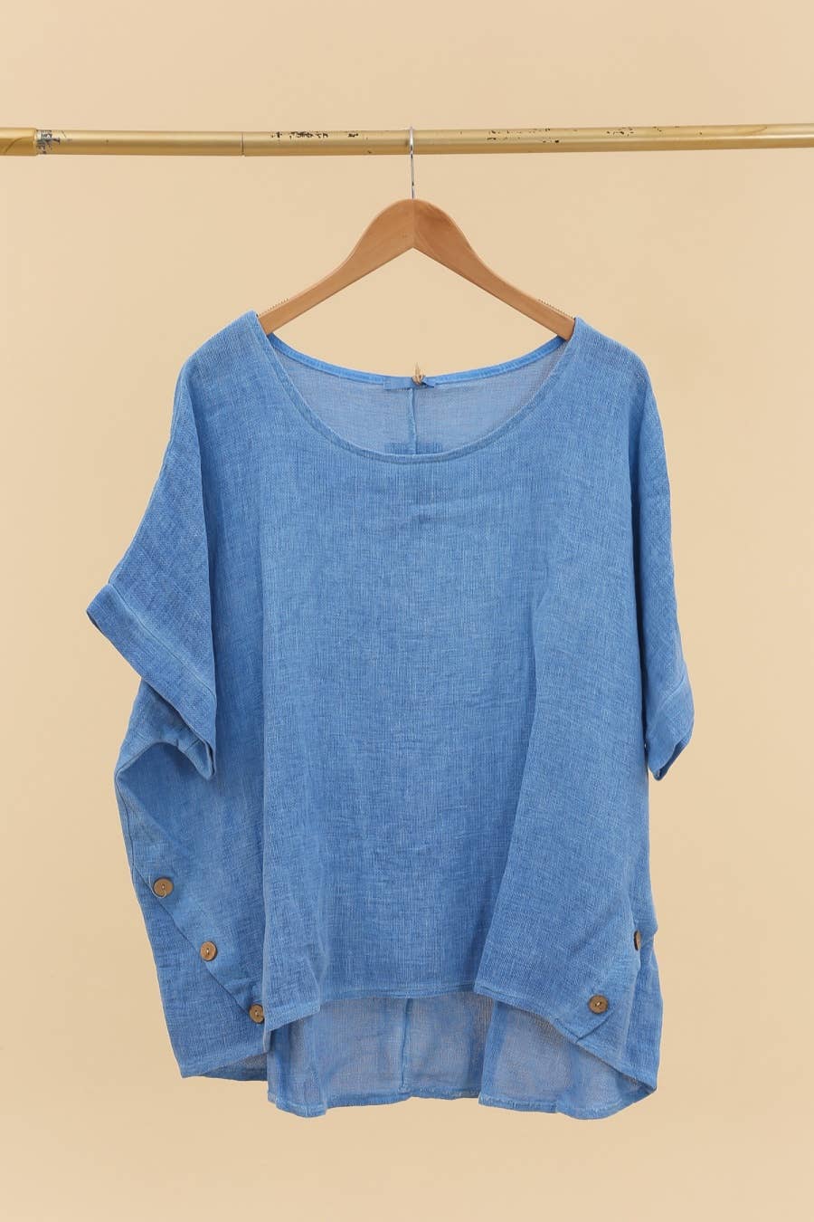 LÉA & LUC - Wholesale Tunic - Women's - Blouse in 50% linen and 50% cotton REF. 464915