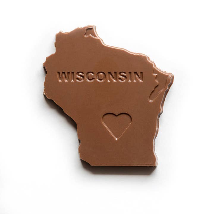 Mr B's Chocolates - Wholesale Chocolate Bar - I Love Wisconsin Chocolate Bar*