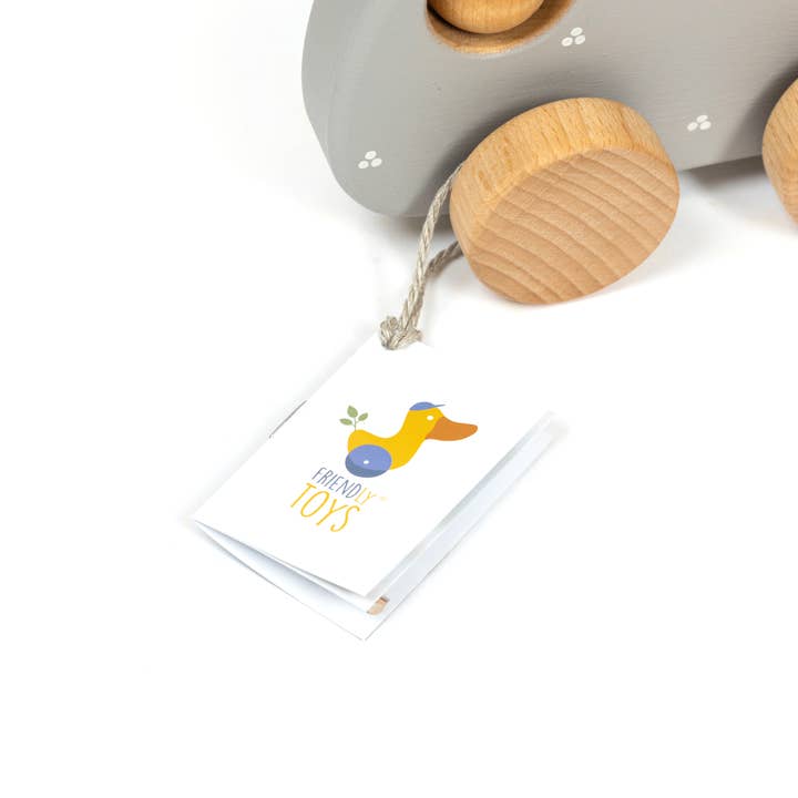 Friendly Toys - Wholesale Wood Toy - Kids - Handcrafted Wooden Red Sausage Dog Pull Toy5