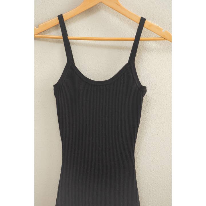 Ribbed Knit Sleeveless Bodycon Mini Dress for wholesale by Double Zero