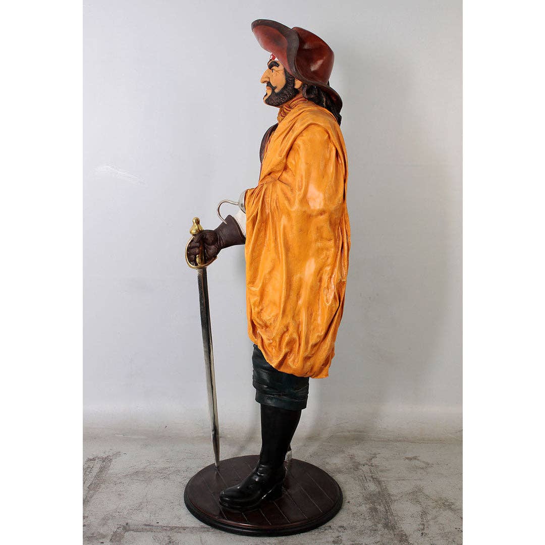 LM Treasures - Wholesale Costume - Unisex - Pirate Captain Wooden Leg Life Size Statue5